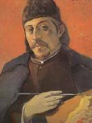 Paul Gauguin Portrait of the artist with a palette (mk07) Spain oil painting reproduction